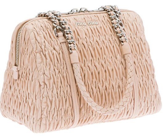 Miu Miu推出2012新款抓皱小羊皮包袋_二手奢侈品二手奢侈品包包哪里可以买