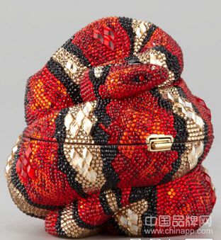 中国年盘蛇形象水晶手包_古驰二手奢侈品包包在哪里可以买到