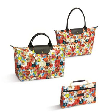 明媚繁盛的印花手袋 Longchamp 2012春季系列_广州奢侈品包包厂家货源前10名