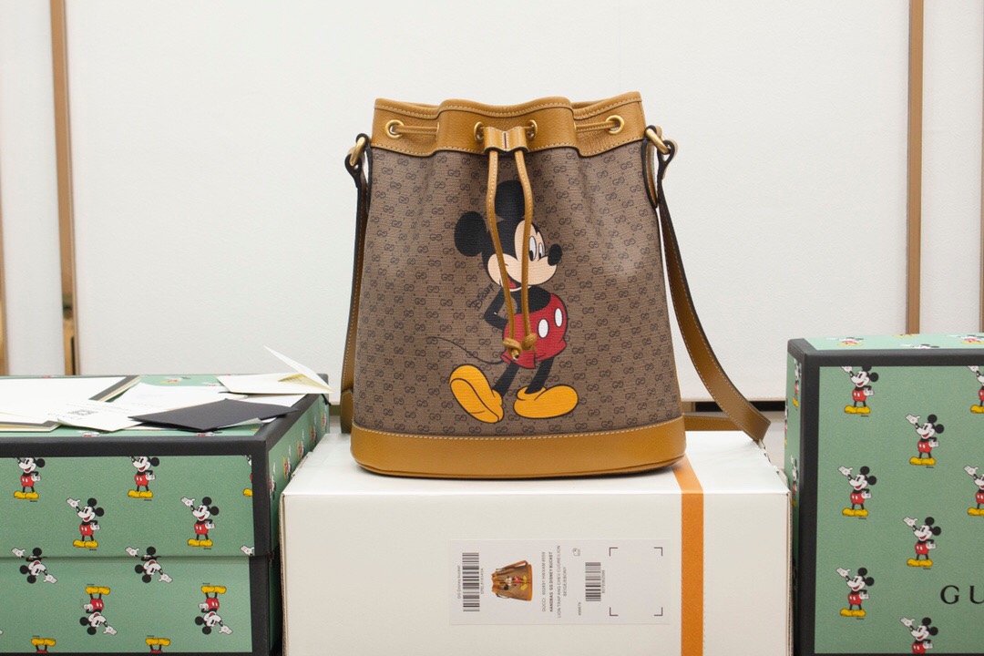Gucci/古驰 602691 米奇系列Disney x 水桶包