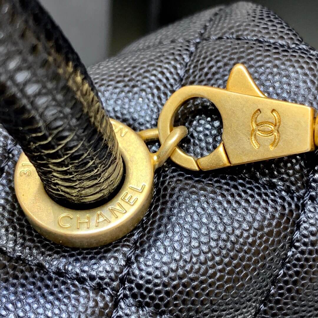 Chanel 至尊版本纯原厂Coco Handle手挽蜥蜴皮手提包