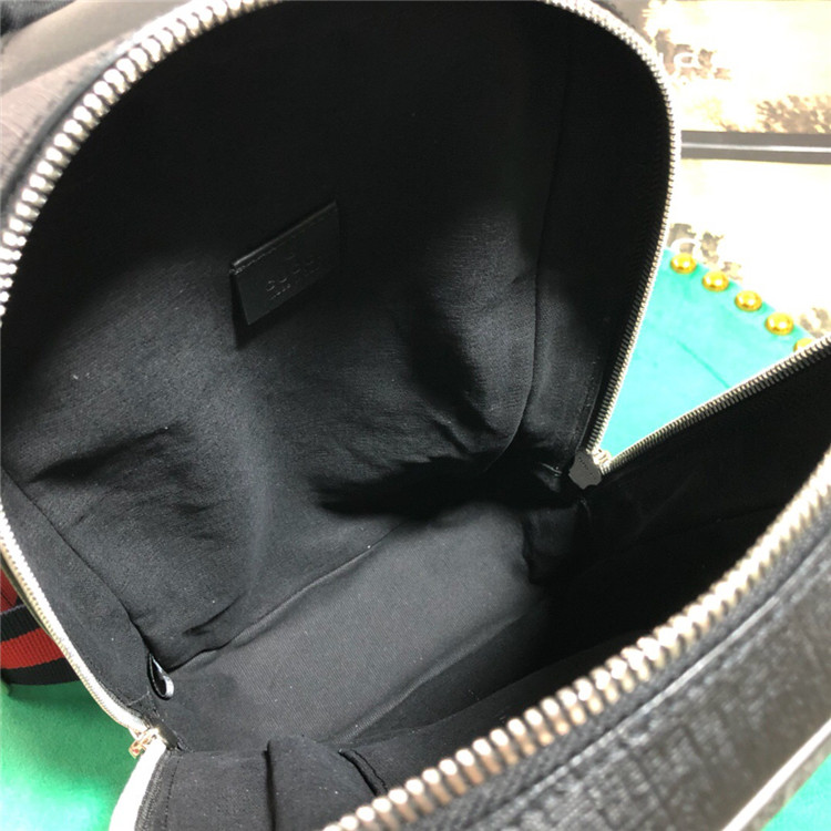Gucci 478325 黑色 柔软高级人造帆布腰包