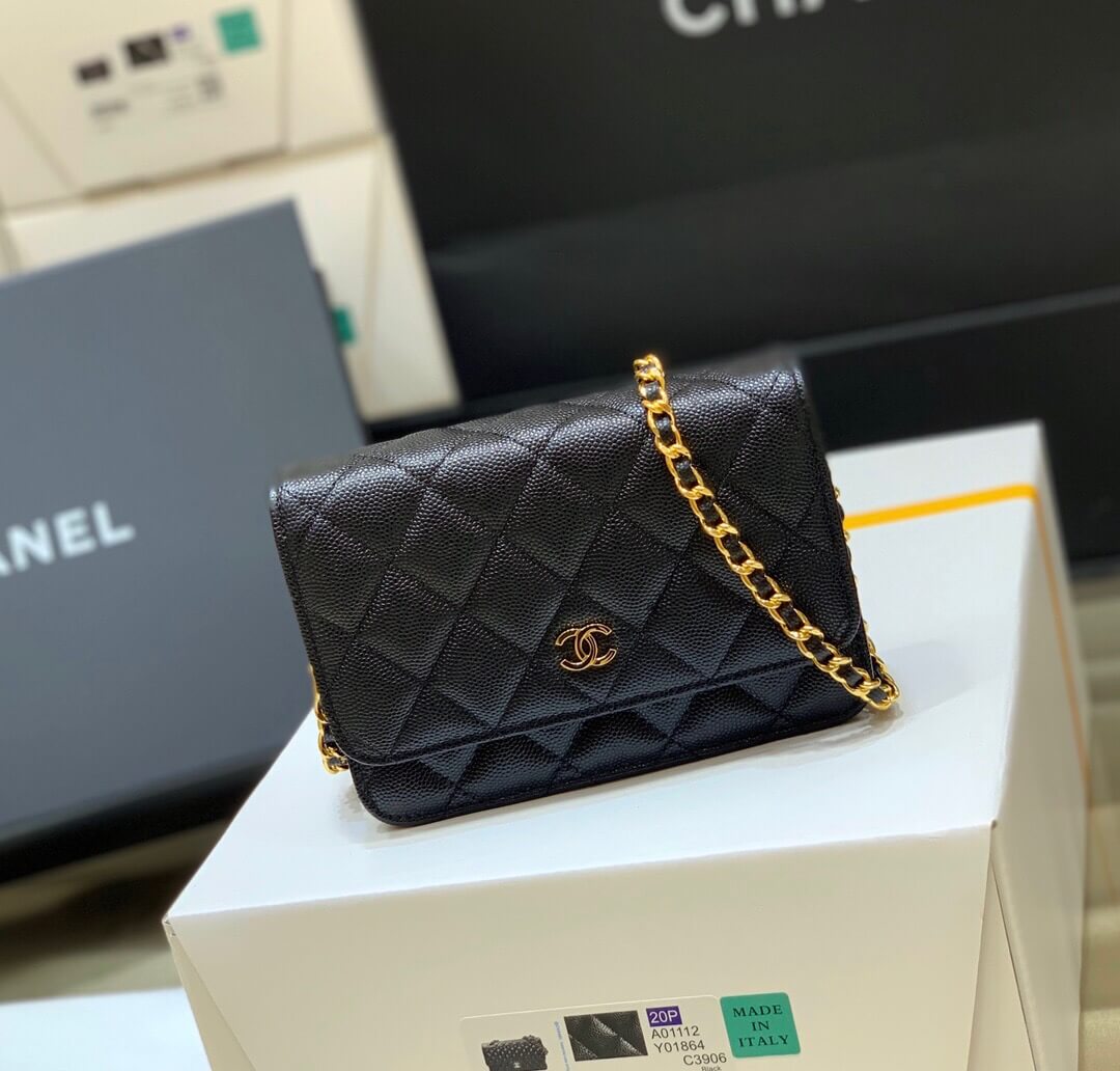 Chanel Mini woc经典款之Wallet on chain单肩斜挎链条包