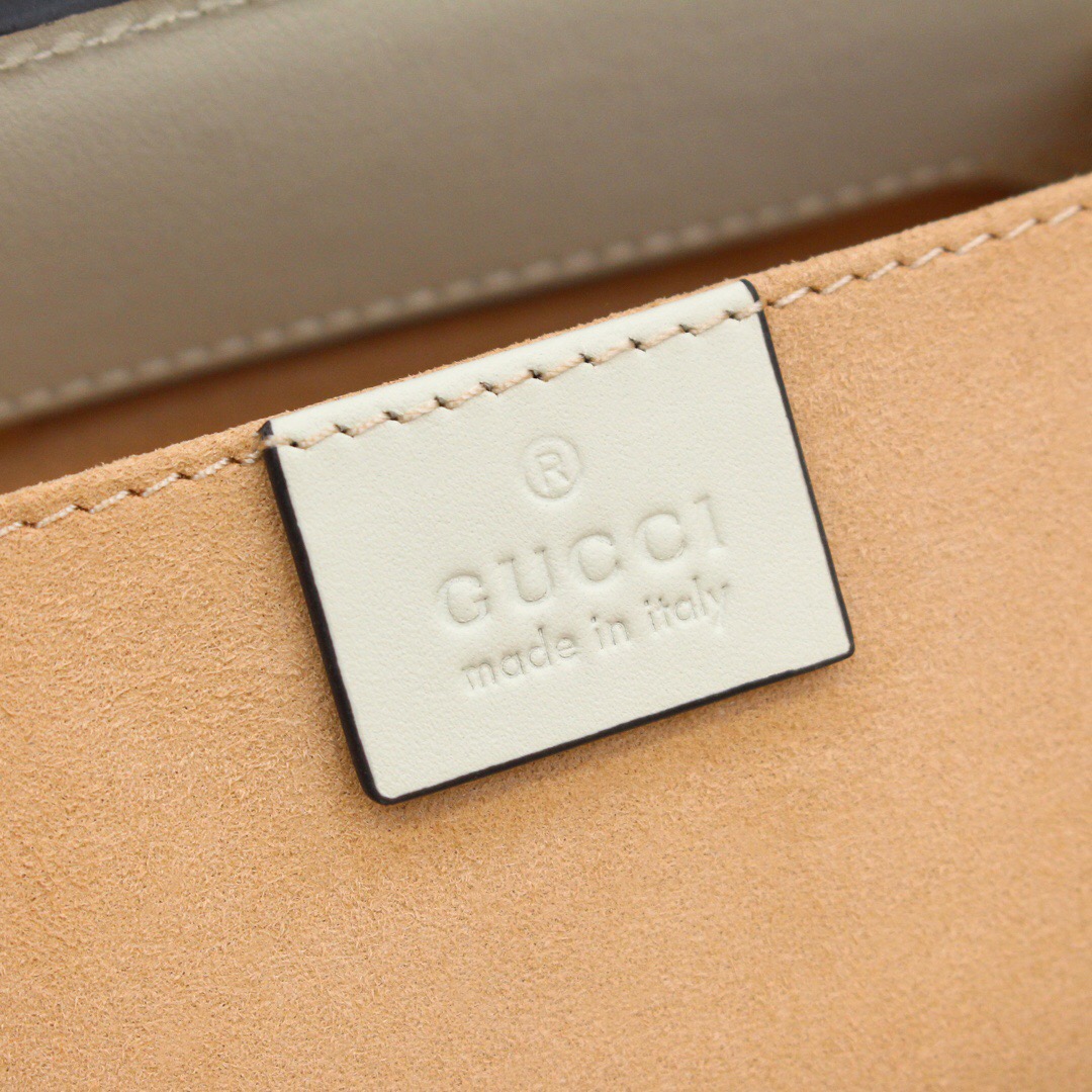 Gucci/古驰 Padlock系列小号GG肩背包 498156白色