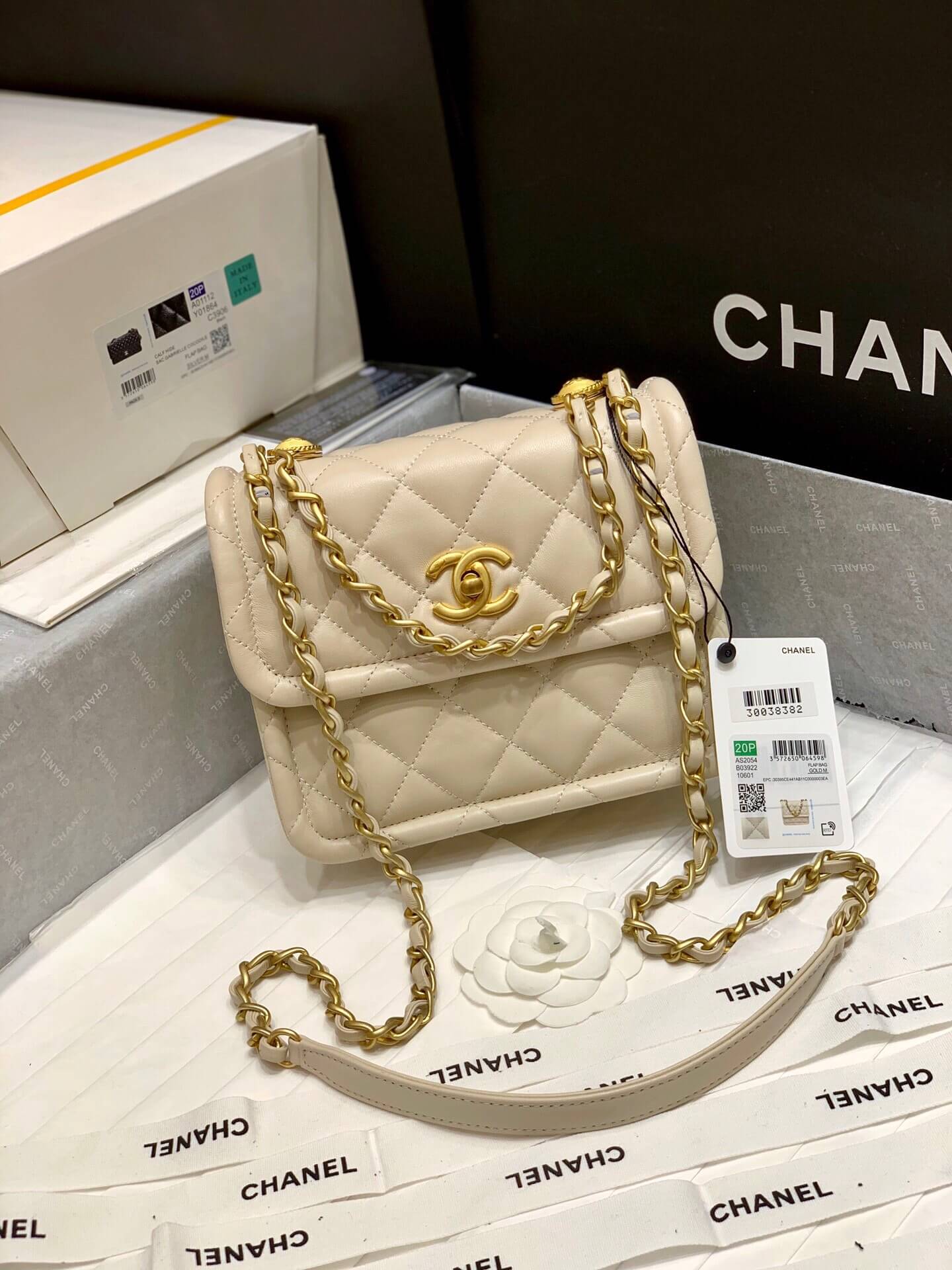 Chanel香奈儿 Button on top 2020新款纽扣包 AS2054