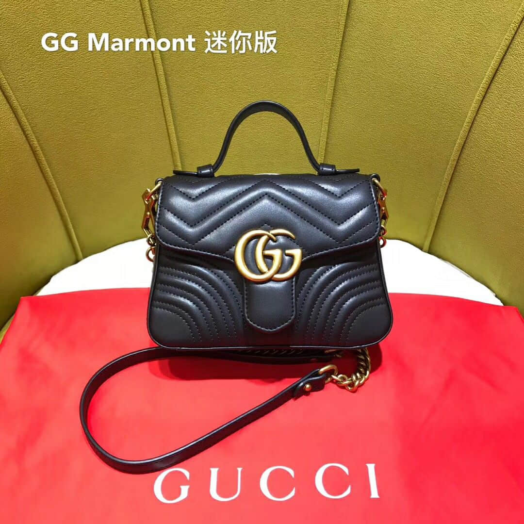 Gucci/古奇 547260 GG Marmont系列迷你手提包