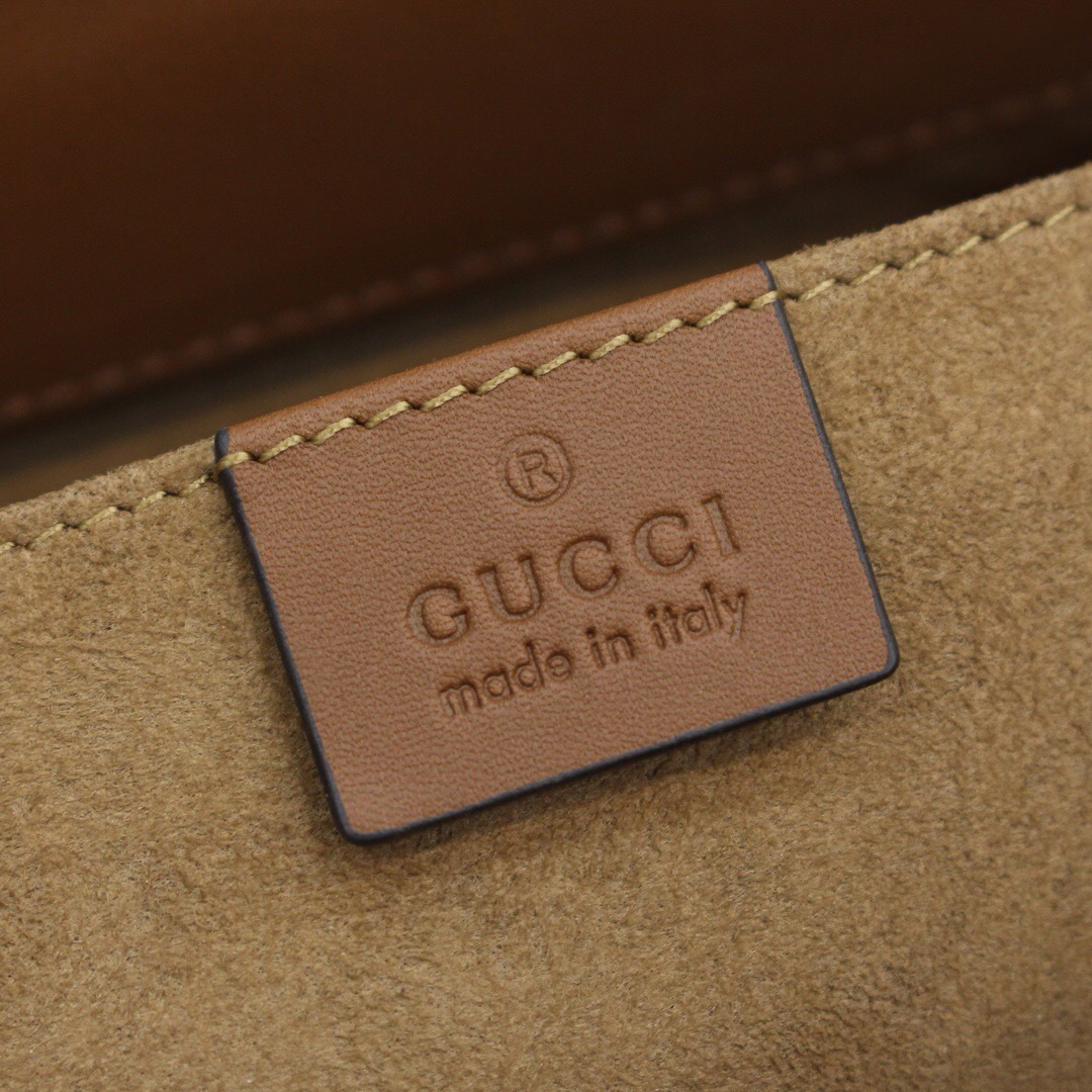 Gucci/古驰 Padlock系列小号GG肩背包 498156棕色