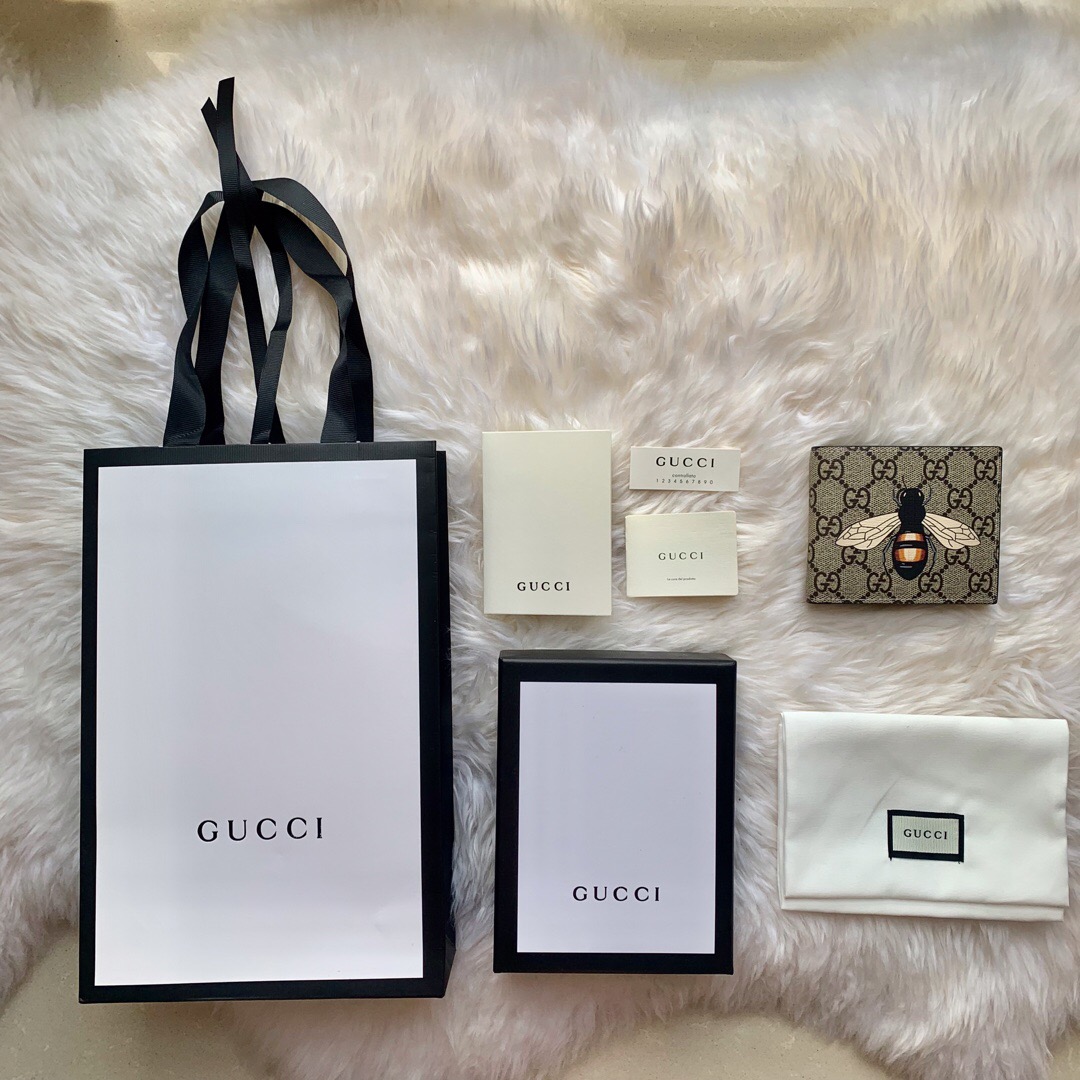 Gucci/古驰 451268 ssima 时尚系列 短款钱包
