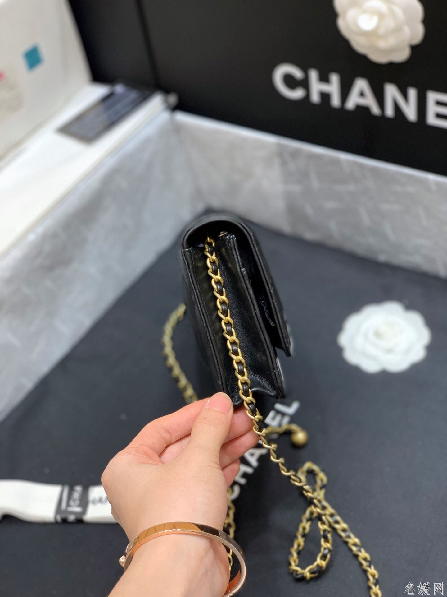 Chanel/香奈儿 AP1450 最新大金珠woc款单肩斜挎包