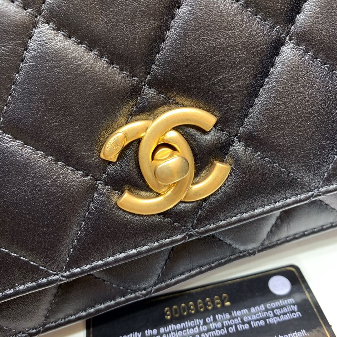 Chanel 2020秋冬限量版链条包 AS2052黑色