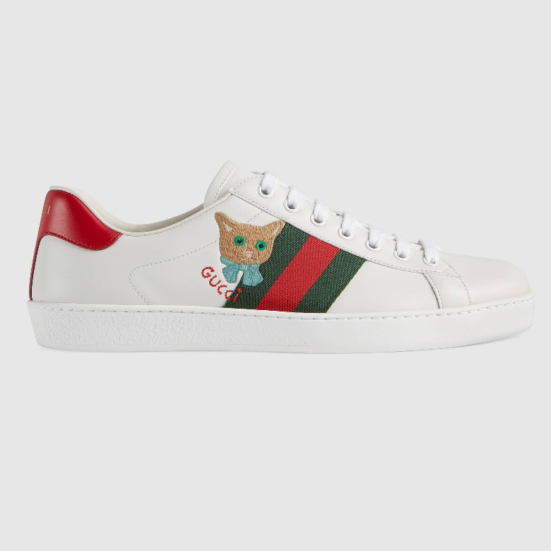 Gucci 663219 664142 Ace系列 猫咪刺绣运动鞋