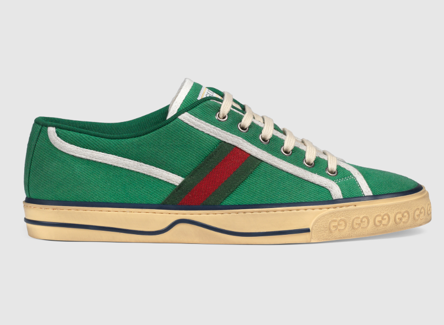 Gucci 606111 绿色 Gucci Tennis 1977系列 男士运动鞋