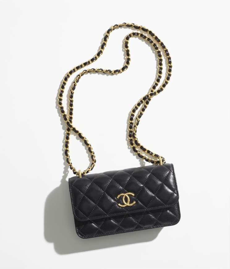Chanel Flap Phone Holder With Chain