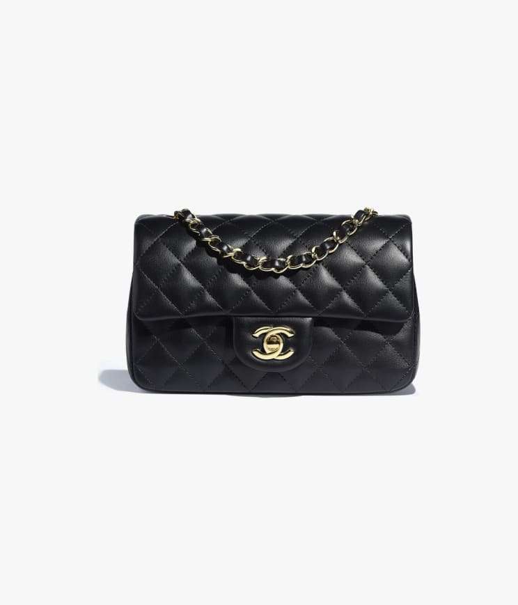 Chanel Mini Rectangular Flap Bag Lambskin
