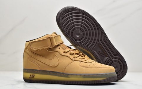 耐克Nike Air Force 1 CO.JP Retro SP”Wheat Mocha”空军一号高帮经典百搭休闲运动板鞋“麦黄摩卡半透明”