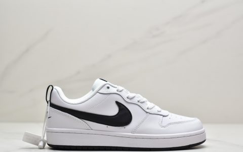 耐克Nike Court Borough Low”All White”学院系列休闲运动皮革板鞋