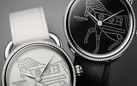 Hermes最新的作品ARCEAU Horse 腕表展现马具和皮革制作专业工艺