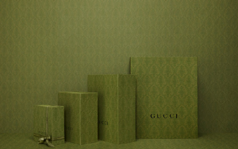 奢侈品牌古驰启用全新环保绿色包装。