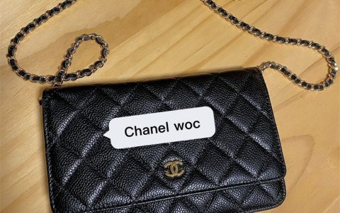 包包分享 香奈儿Chanel WOC黑金牛一枚