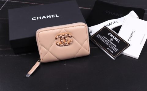 Chanel AP0949 B01901 N5334 粉色 19拉链零钱包