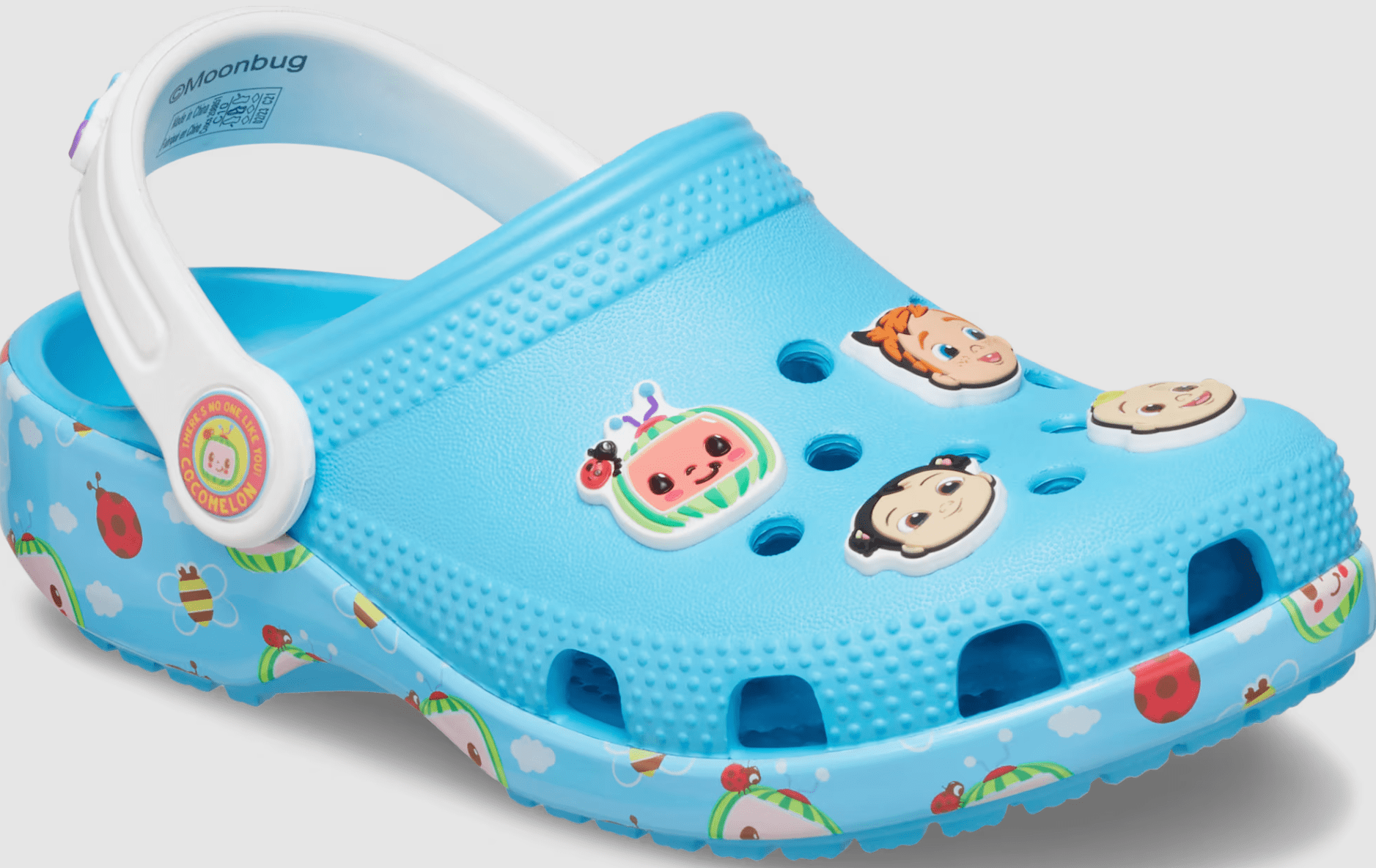 The Crocs Toddler Cocomelon Classic Clogs.