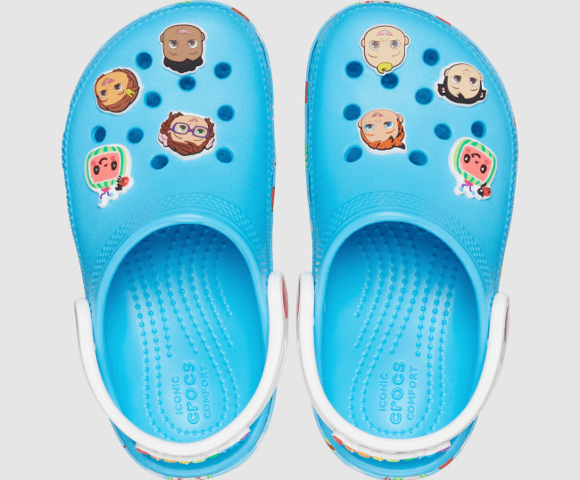 The Crocs Toddler CoComelon Classic Clogs.