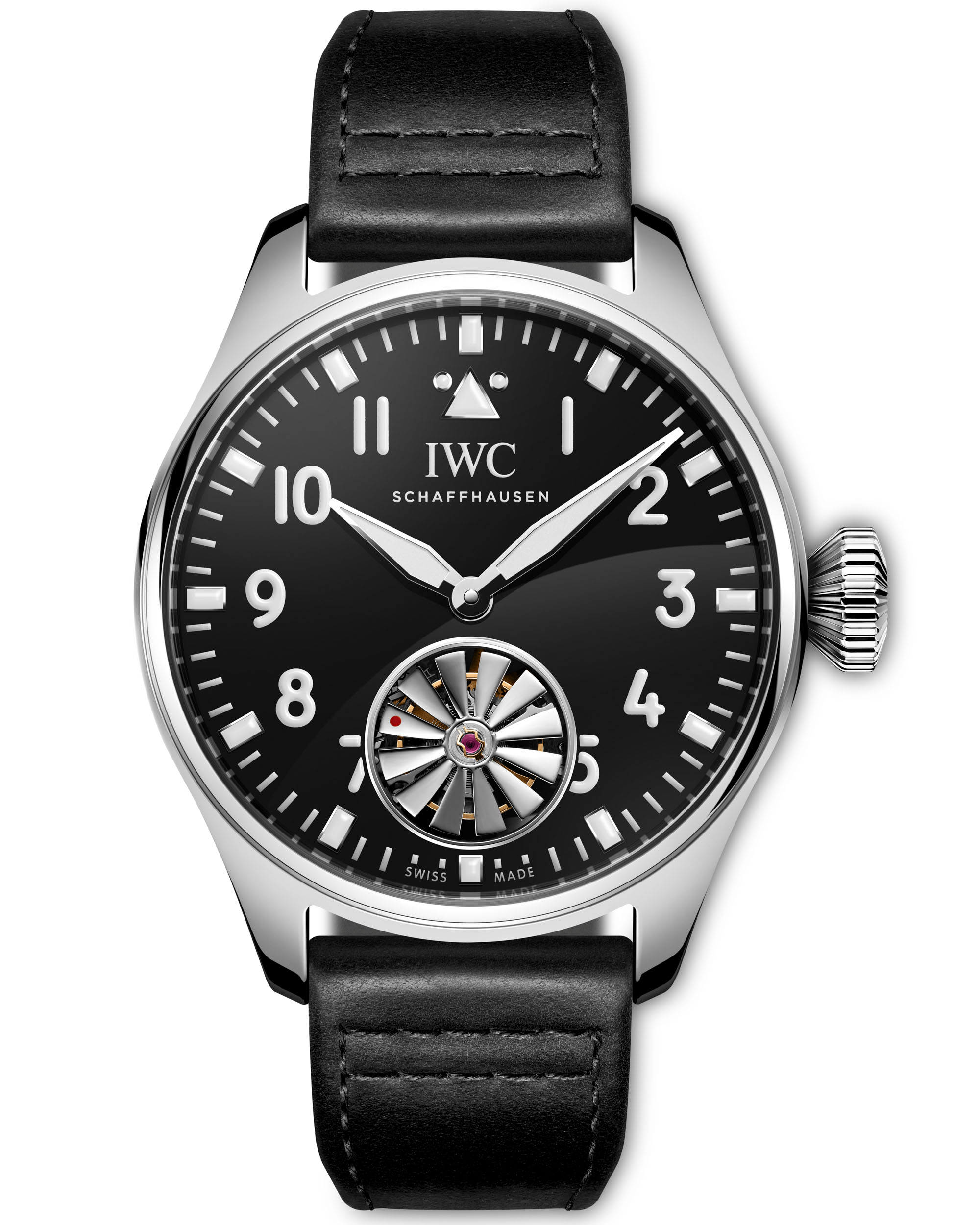 新品发布：IWC大型飞行员腕表43陀飞轮马库斯·布勒腕表带“涡轮”