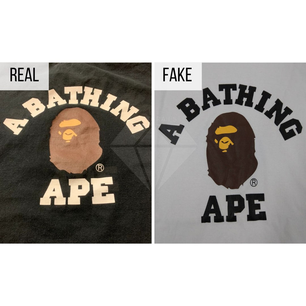 How To Spot a Fake Bape Tee/Bape T-shirt: The Print Method (Higher-Quality Method)