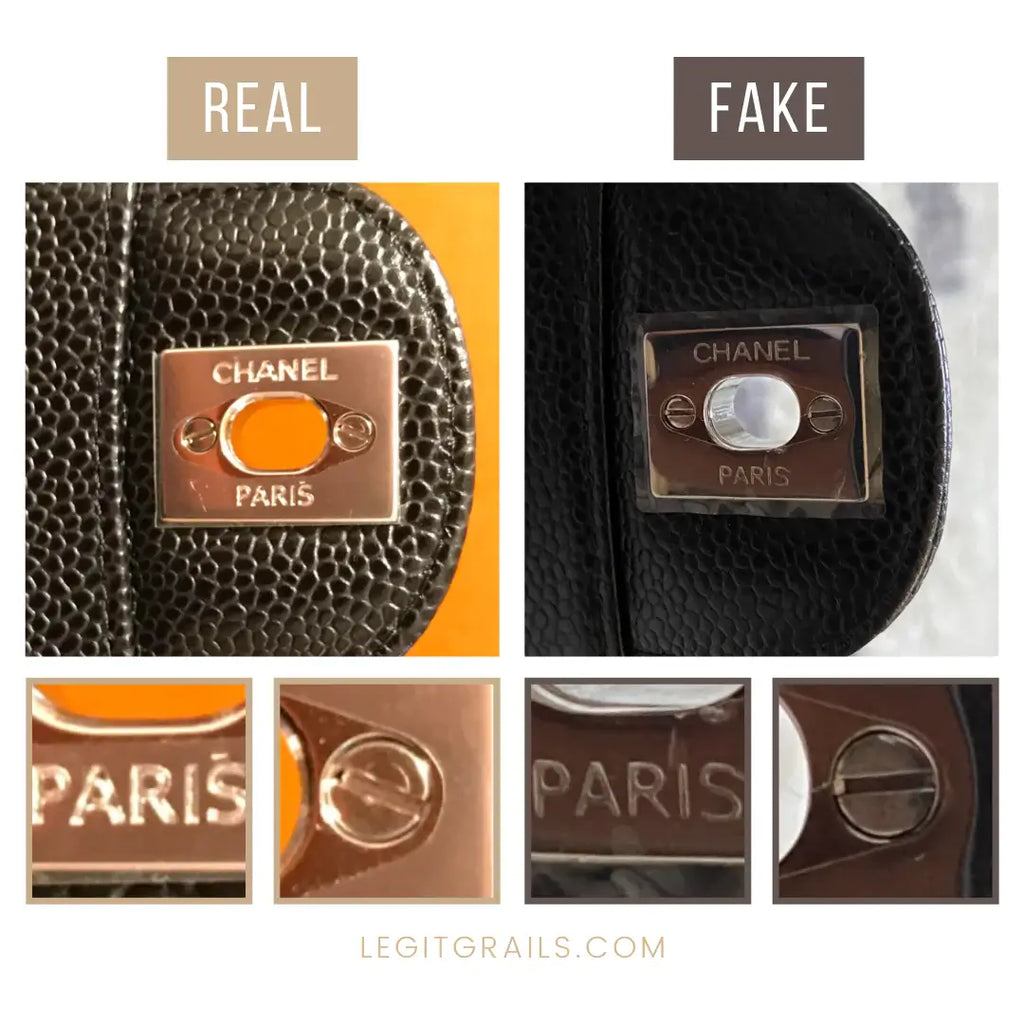 fake vs real chanel purse comparison