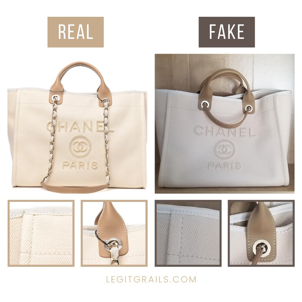 Chanel Deauville Pearl Tote Bag Authentication